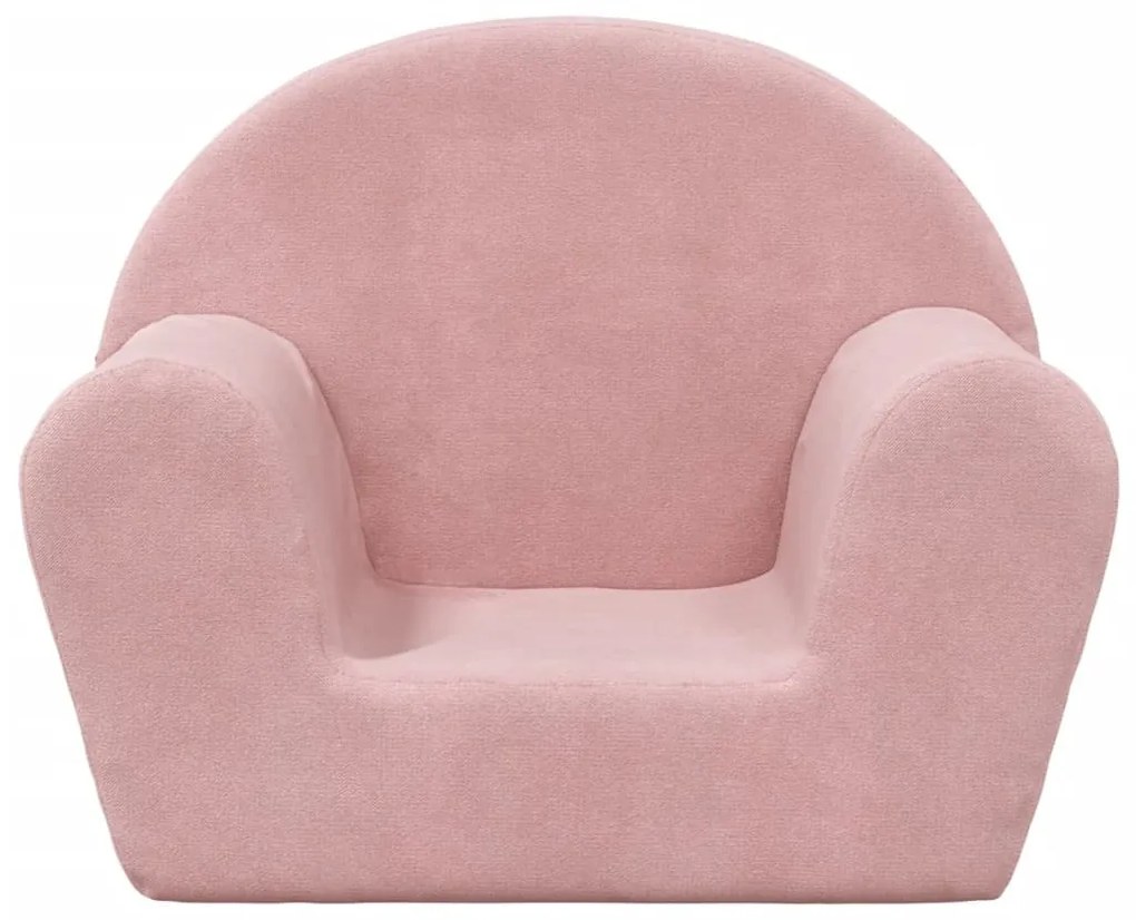 puha plüss gyerekkanapé rózsaszín