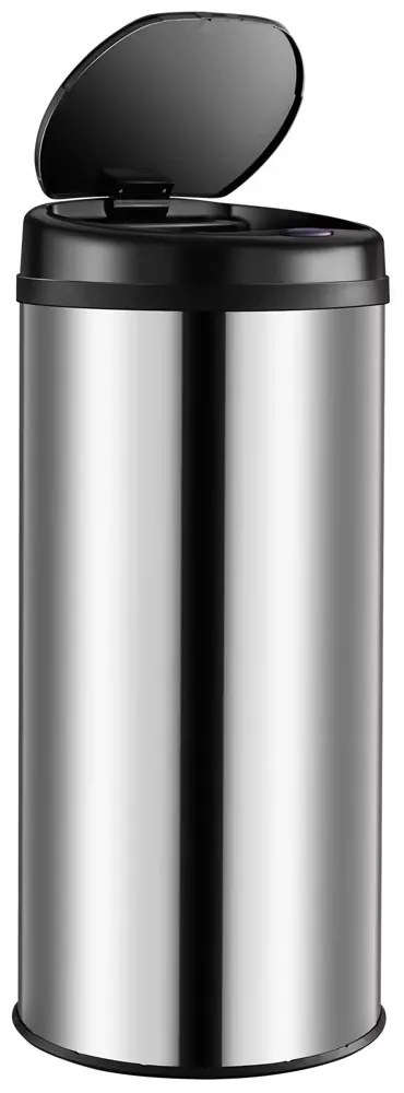Deuba Érintésmentes hulladékgyűjtő USB-vel 50 L - ezüst