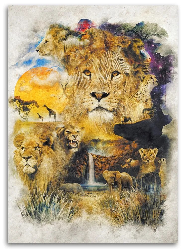 Gario Vászonkép Sawanna - Barrett Biggers Méret: 70 x 100 cm