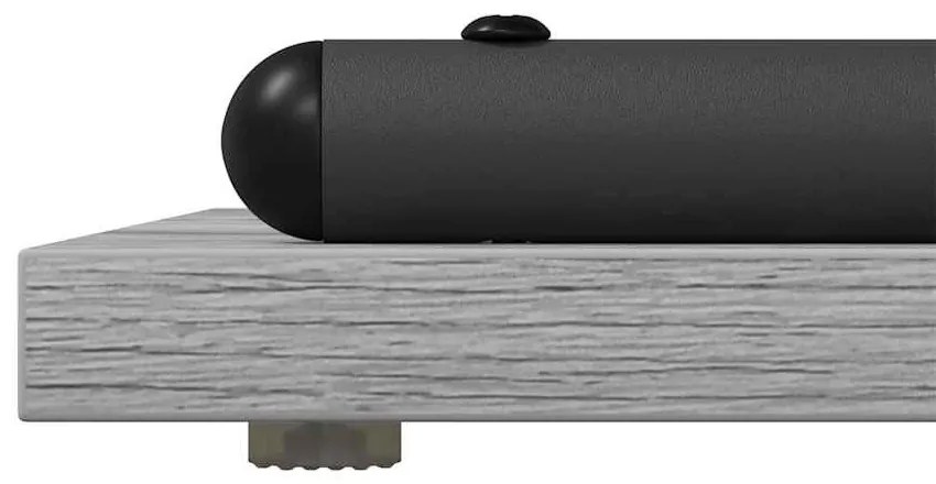 Konzolasztal polcokkal Szürke sonoma 101 x 35 x 80.5 cm Faanyag