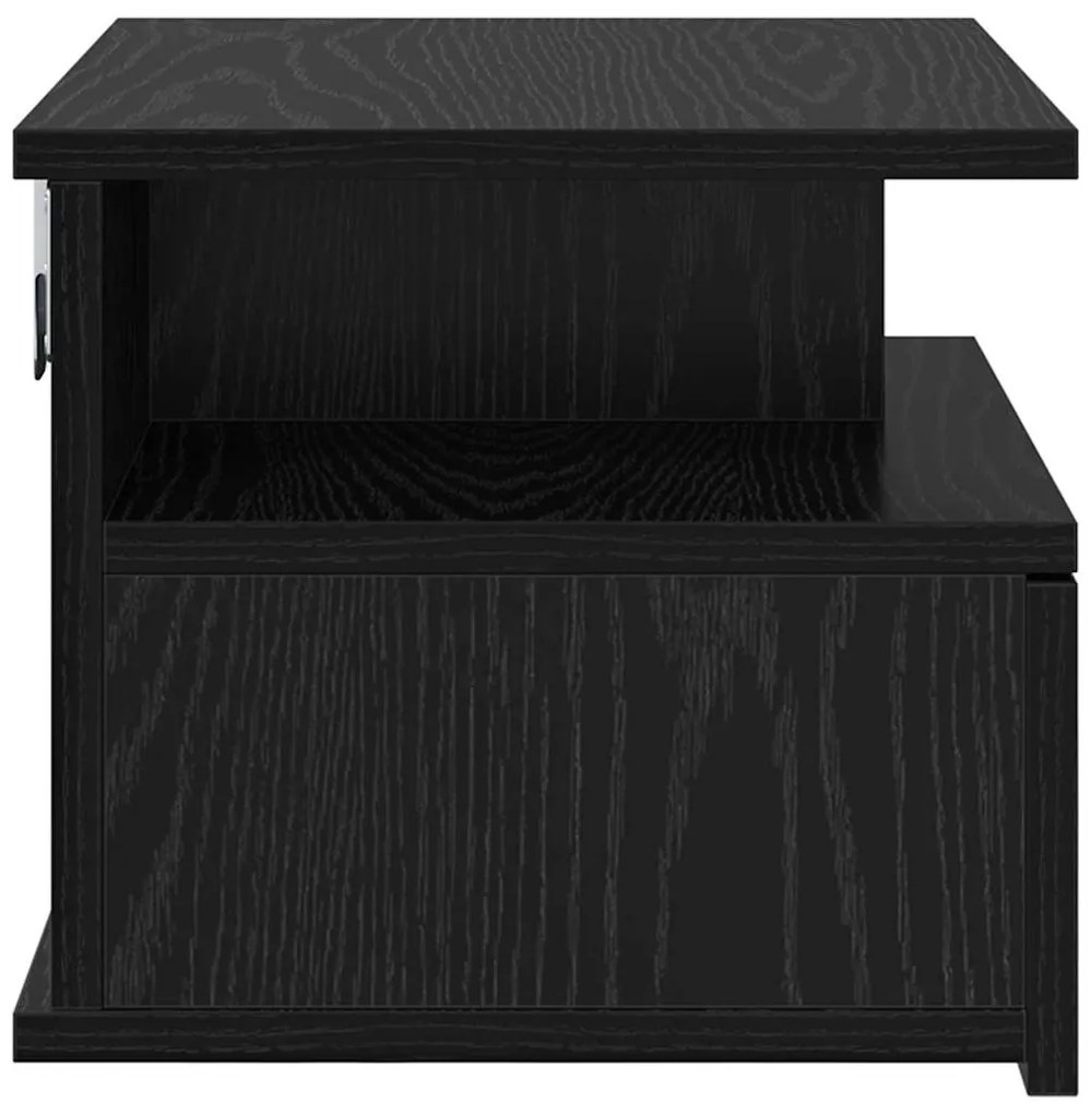 Lebegő éjjeliszekrény 2 pcs Musta tammi 40 x 31 x 27 cm Faanyag