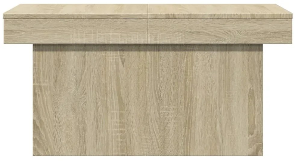sonoma tölgy színű szerelt fa dohányzóasztal 100x55x40 cm