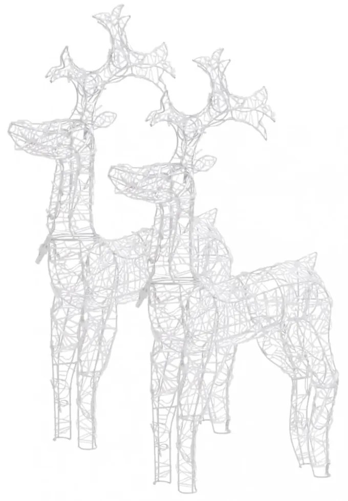2 db akril karácsonyi rénszarvas dekoráció 60 x 16 x 100 cm
