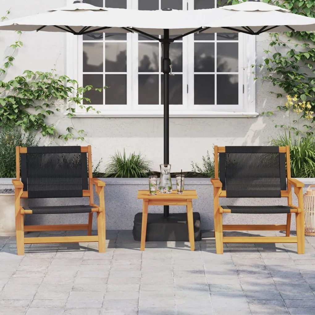 Kültéri étkező szett Barna Tömör Akácfa