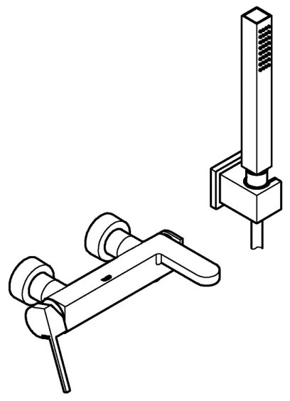 GROHE 33547003 - Kádcsaptelep PLUS fényes króm