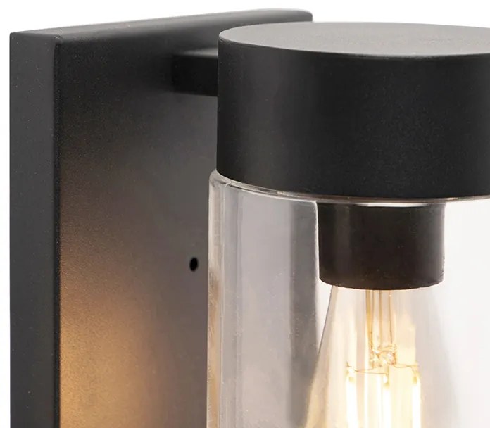 Okos kültéri fali lámpa fekete IP44 WiFi-vel ST64 - Jarra