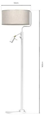 Állólámpa LINO 1xE27/40W/230V + 1xGU10-MR11/7W