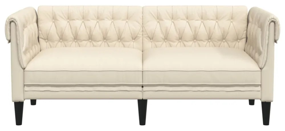 2 személyes vászon Chesterfield kanapé