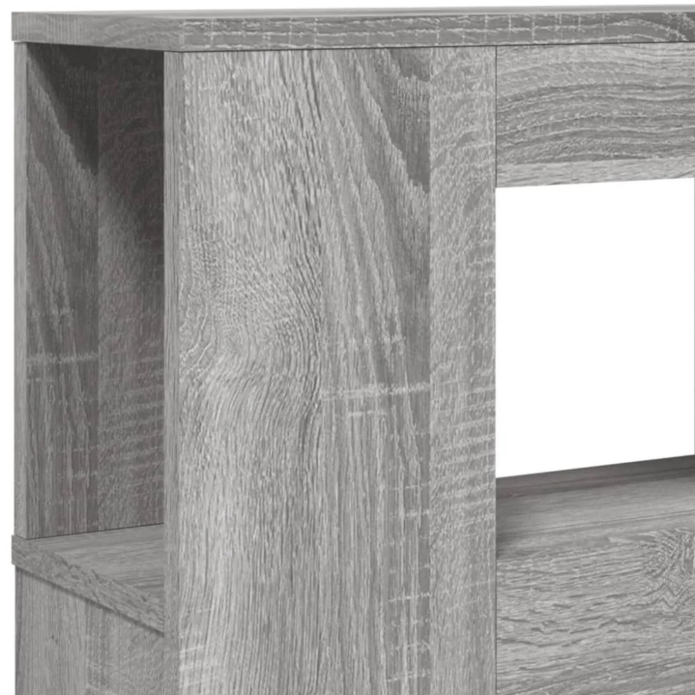 szürke sonoma szerelt fa LED-es fejtámla 200 x 18,5 x 103,5 cm