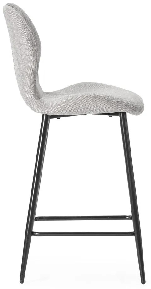 Bézs kárpitozott bárszék szett 2 db-os (ülésmagasság 65 cm) Muli – Marckeric