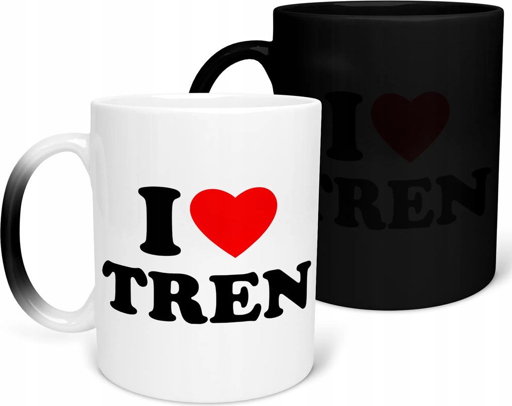 Mágikus Bögre I Love Tren Edzőterem Születésnapi Ajándék 330ml Csomagolás