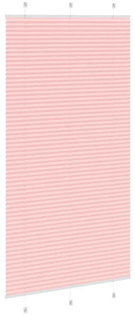 pliszírozott redőny rózsaszín 105x200cm szövetszélesség 104,4cm