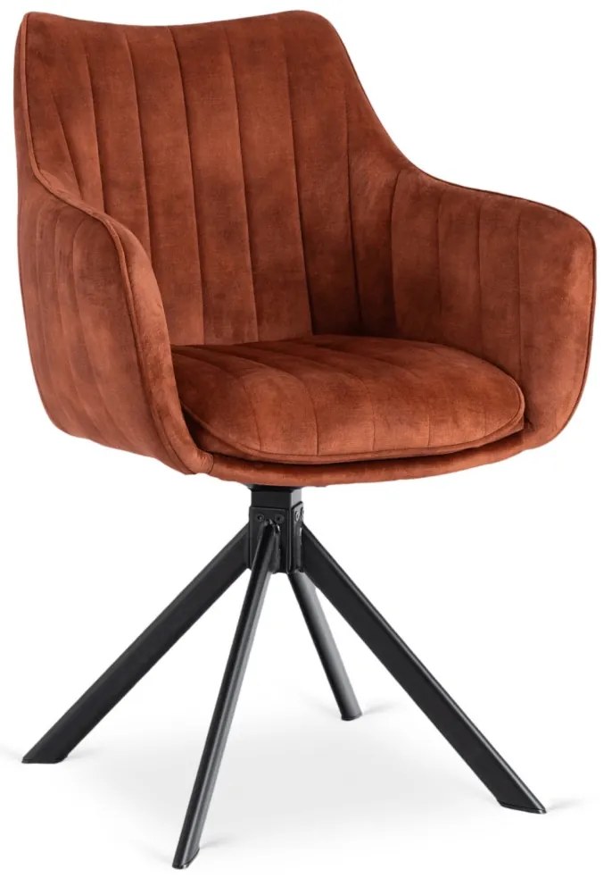 Rozsdabarna Bársony Forgószék MUMBAI