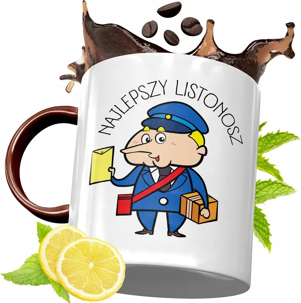 Bordó Bögre Postásnak Születésnapra Ajándék fényképes nyomattal