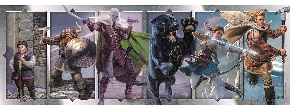 Dungeons &amp; Dragons Blades 1000 db-os panorama Compact puzzle Clementoni