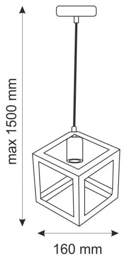 Függeszték SWEDEN 1xE27/20W/230V