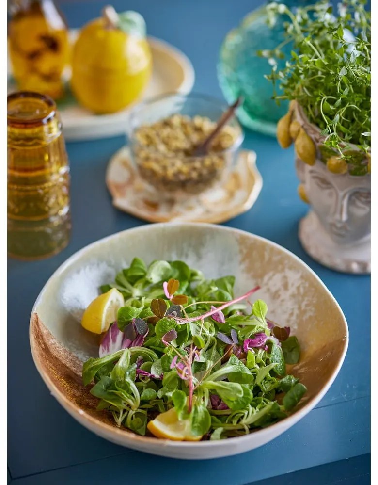 Krémszínű kőedény tálka 1,3 l Lacey – Bloomingville