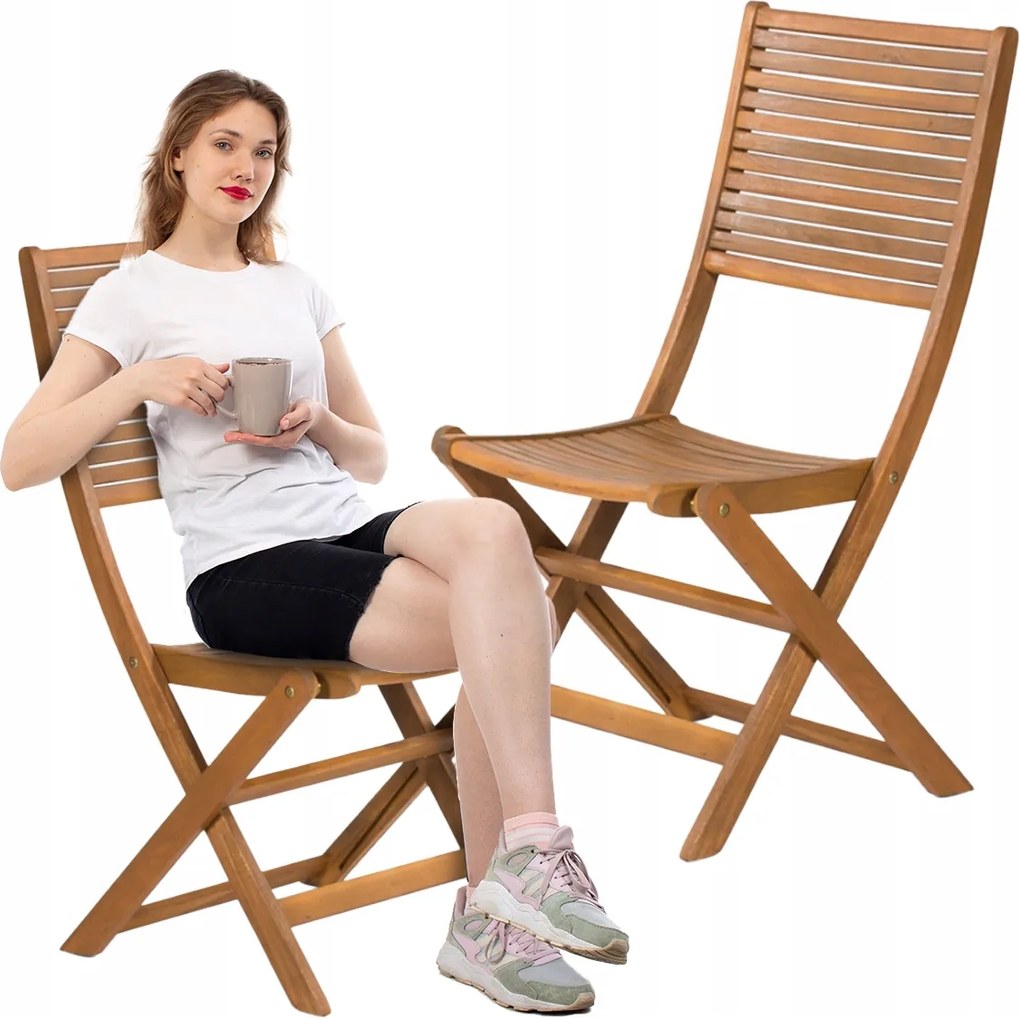 Összecsukható kerti szék Fieldmann Fdzn 4012-T akác