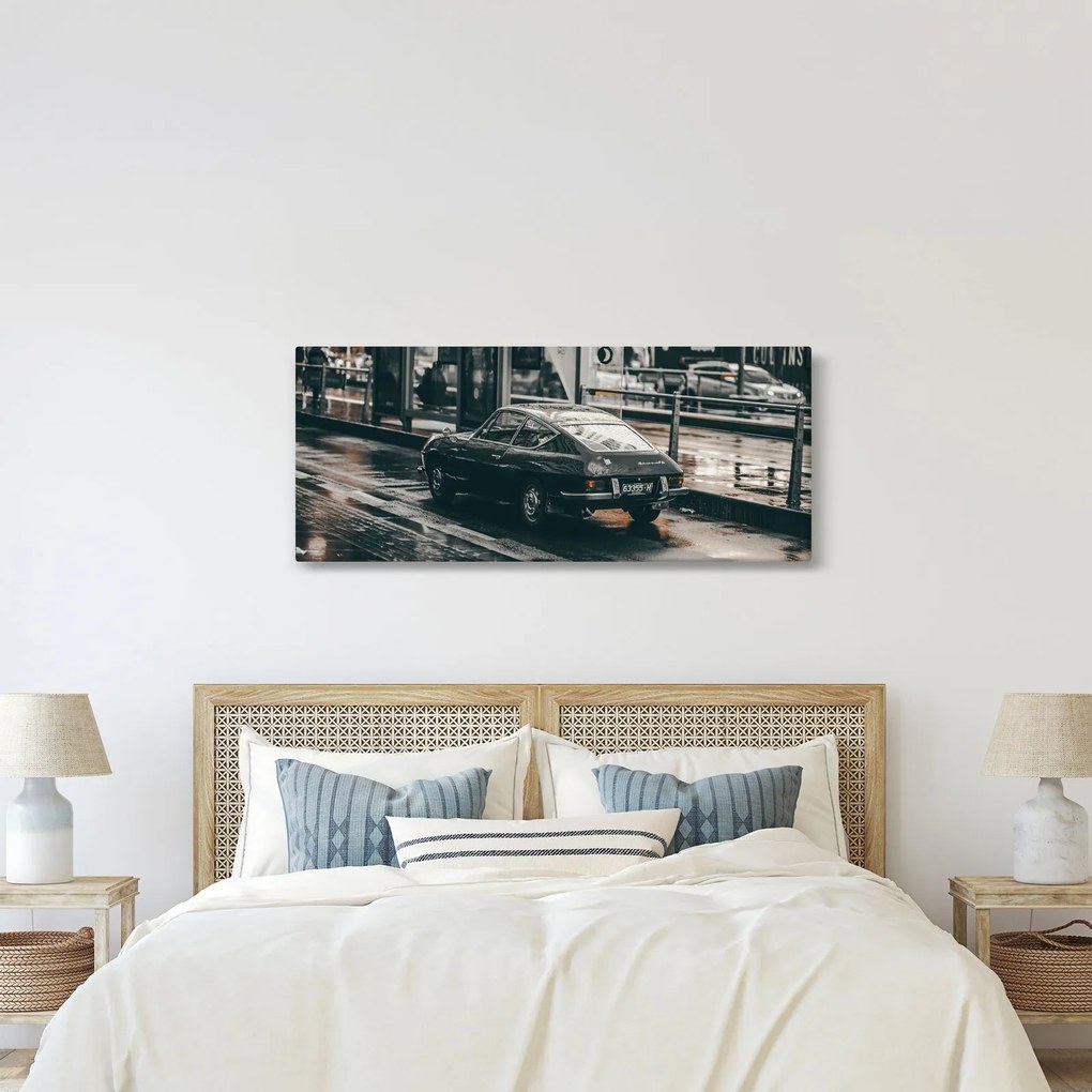 Egy mozgó autó képe (120x50 cm)