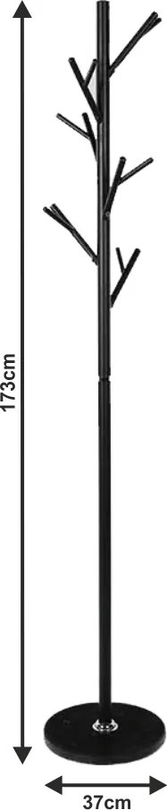 Ruhaakasztó, márvány/fekete, EFRAN