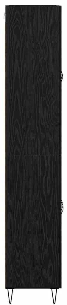 Magasfiú Fehér és Fekete Tölgy 69,5 x 34 x 180 cm Faanyag