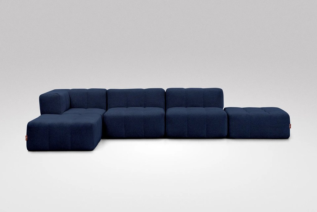 5 Dílná Modulární Pohovka – Modrá