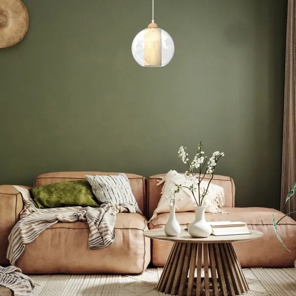 Csillár zsinóron TELA 1xE27/60W/230V á. 25 cm