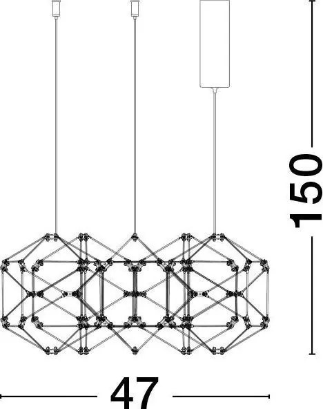 NOVALUCE 9695212 NEBULA Modern Led Függesztett Lámpa LED IP20