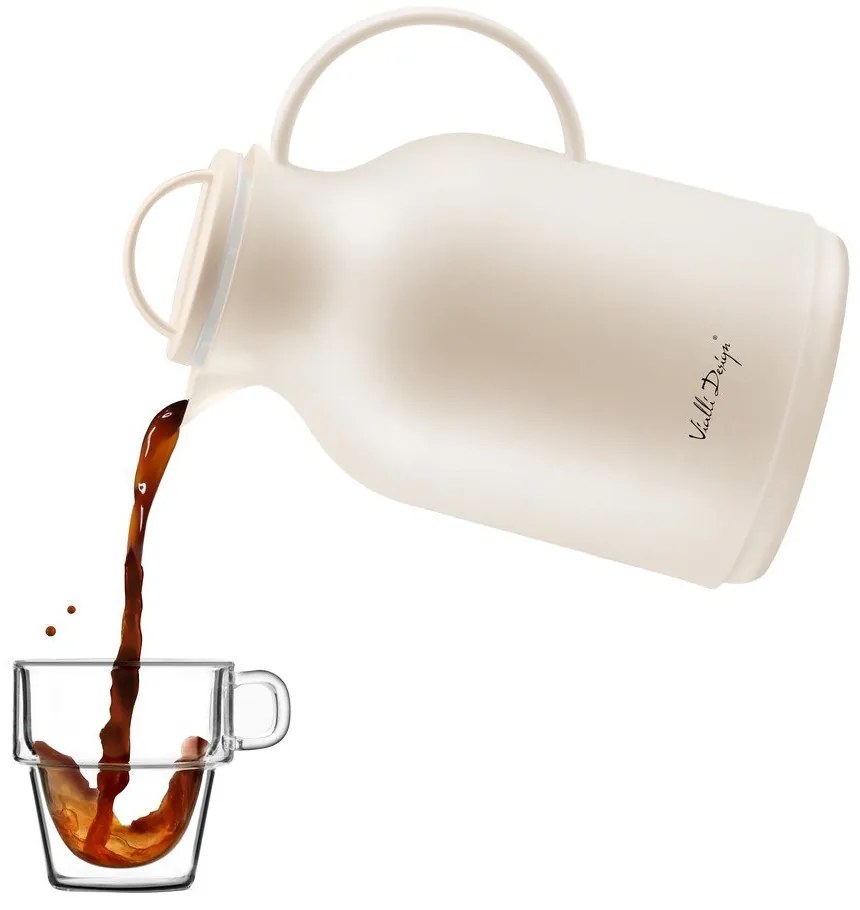 Bézs termosz, 1 l - Vialli Design