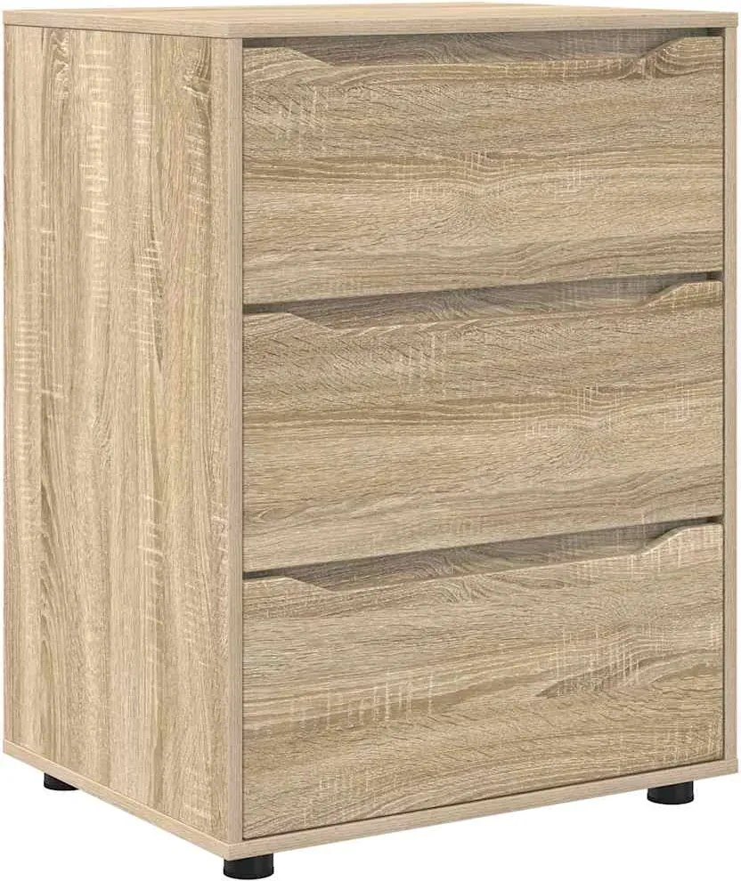 vidaXL Tárolószekrény Sonoma tölgy 60 x 48 x 81 cm Faanyag