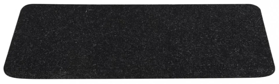 15 db antracitszürke öntapadó lépcsőszőnyeg 65x24,5x3,5 cm