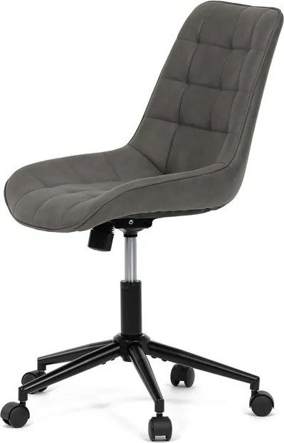 Pracovní židle, výškově nastavitelná, šedá látka, KA-V3120 GREY3