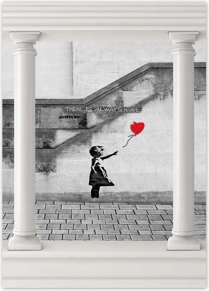 Poszterek 50x70 Banksy Lány Hope