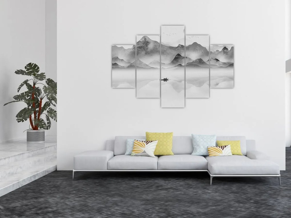Kép - Japán tó (150x105 cm)