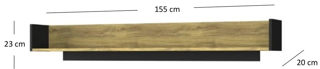 Polc Stacee (navarra tölgy + fekete). 1053247