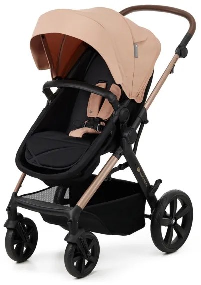 KINDERKRAFT - Kombinált babakocsi 3in1 MOOV 2 Sand bézs + autósülés MINK PRO