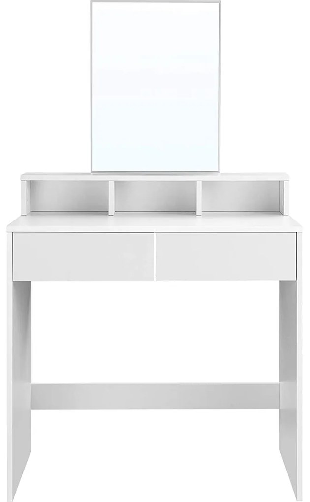 VANESA fésülködőasztal, 80x40x140cm, fehér Jurhan