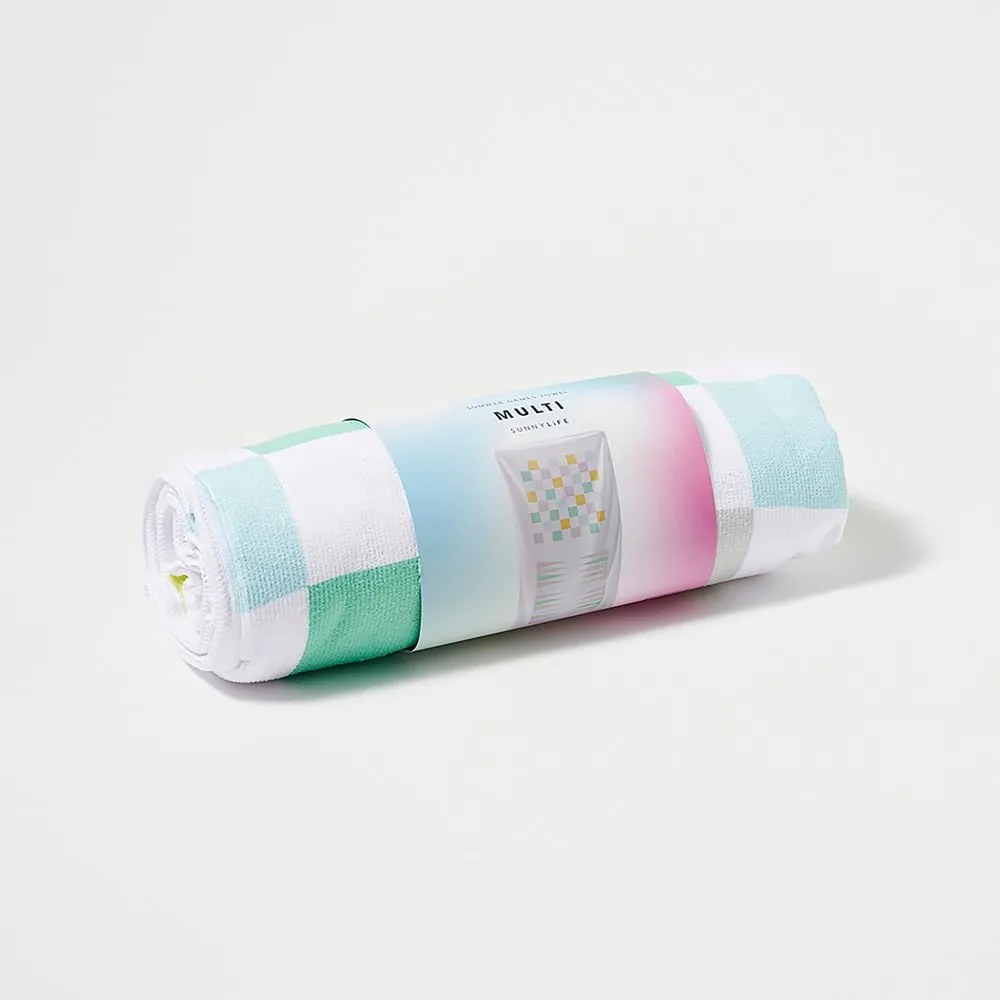 Summer Games pamut strandtörölköző, 160 x 90 cm - Sunnylife