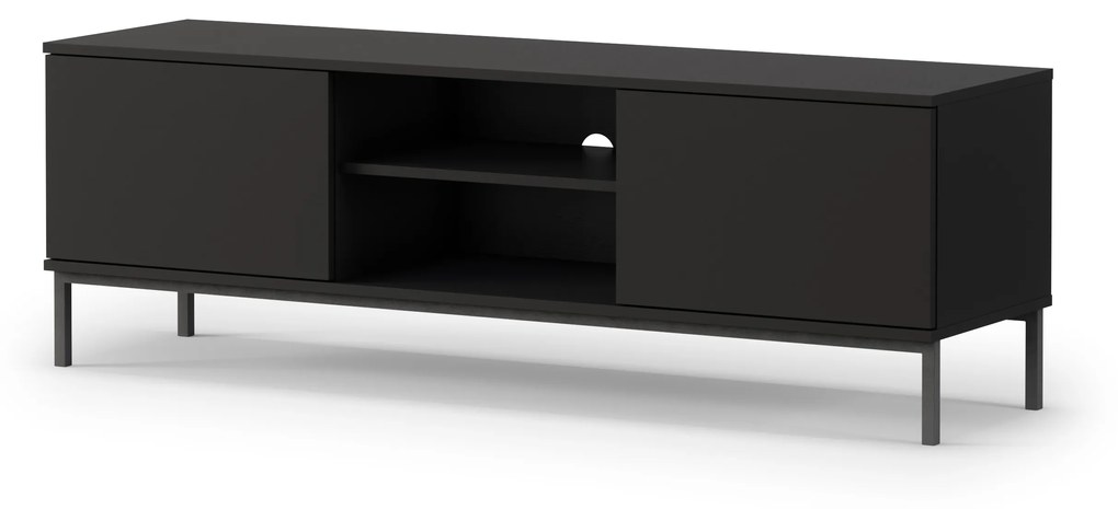 TV asztal Quebec 2D (matt fekete). 1051875