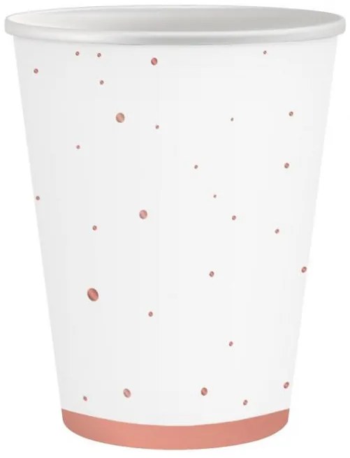 Rózsaszín Rose Gold Celebrate papír pohár 6 db-os 250 ml