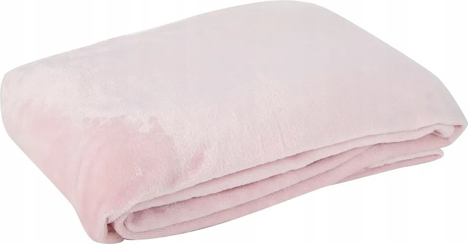 Puha takaró 150x200 cm rózsaszín, púderrózsaszín