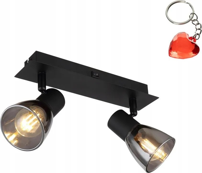 Fali lámpa kapcsolóval Claude 54307-2 Globo