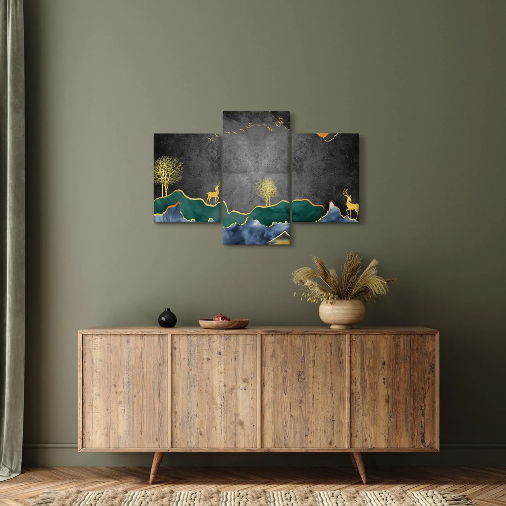 Kép - Hegyi táj (90x60 cm)