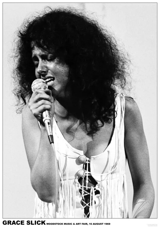 Plakát Grace Slick - Woodstock 1969