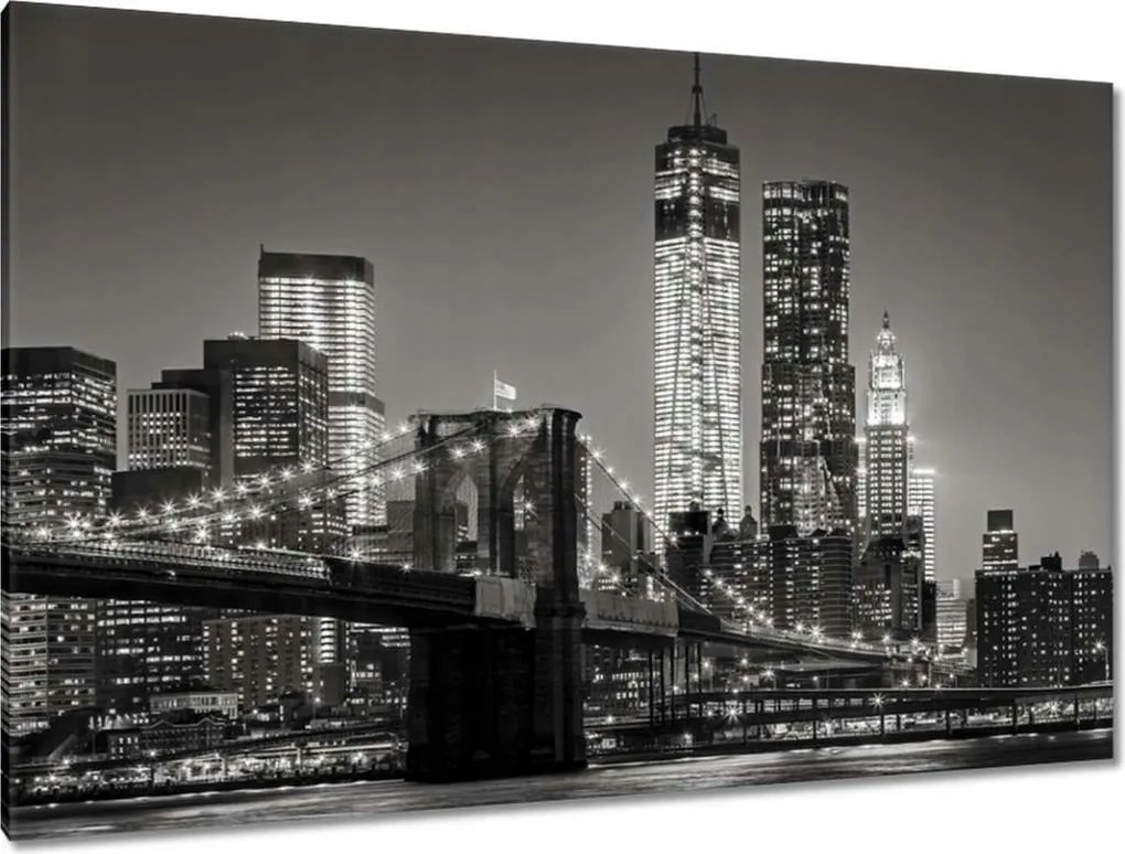 Festmények 120x80 New York Manhattan híd