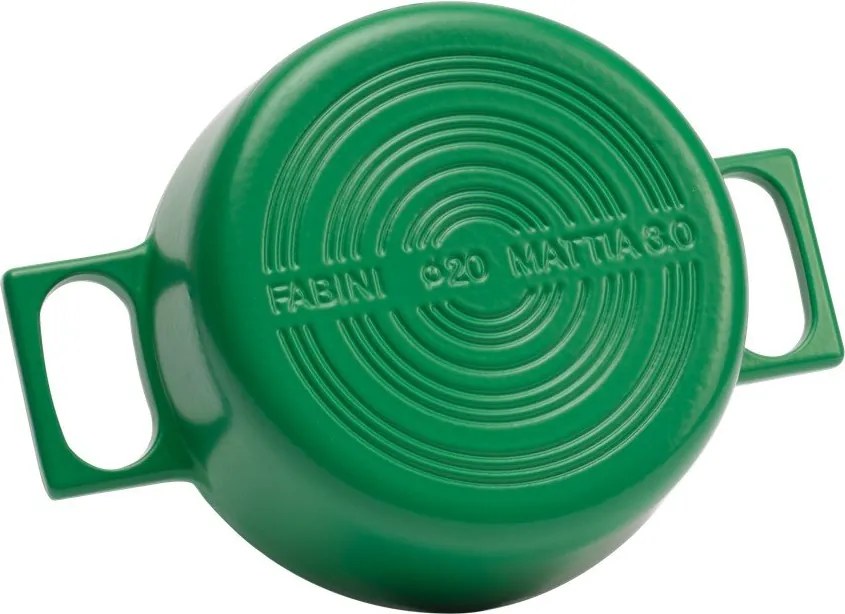 Indukciós tűzhelyhez alkalmas öntöttvas lábas fedővel 2 l Mattia 3.0 – FABINI