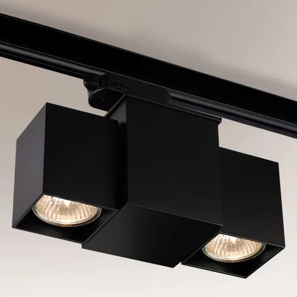 Shilo 6631 - Spotlámpa sínrendszerhez BIZEN 2xGU10/15W/230V fekete