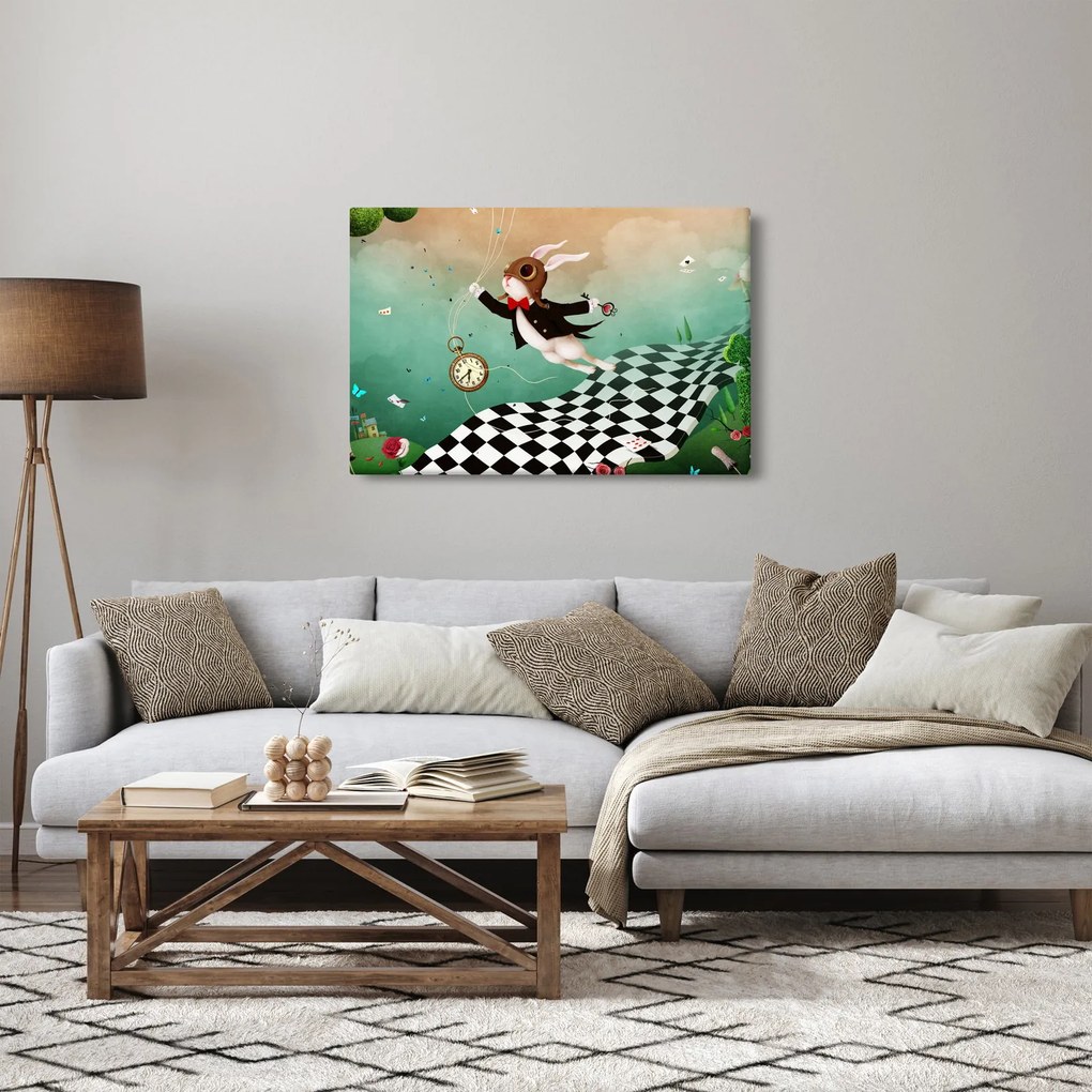 Kép - fantázia nyuszi (90x60 cm)