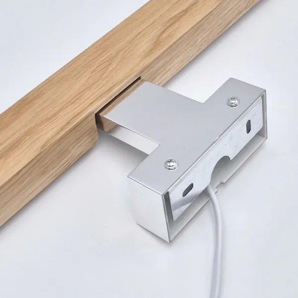 Brilagi-LED fürdőszobai tükörmegvilágítás WOODY MIRROR LED/12W/230V IP44 tölgy/króm