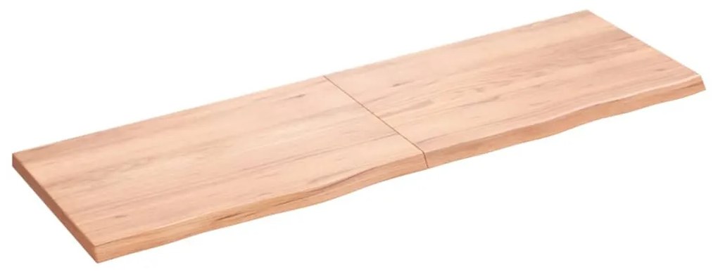 világosbarna kezelt tömör tölgyfa asztallap 160x50x(2-4) cm